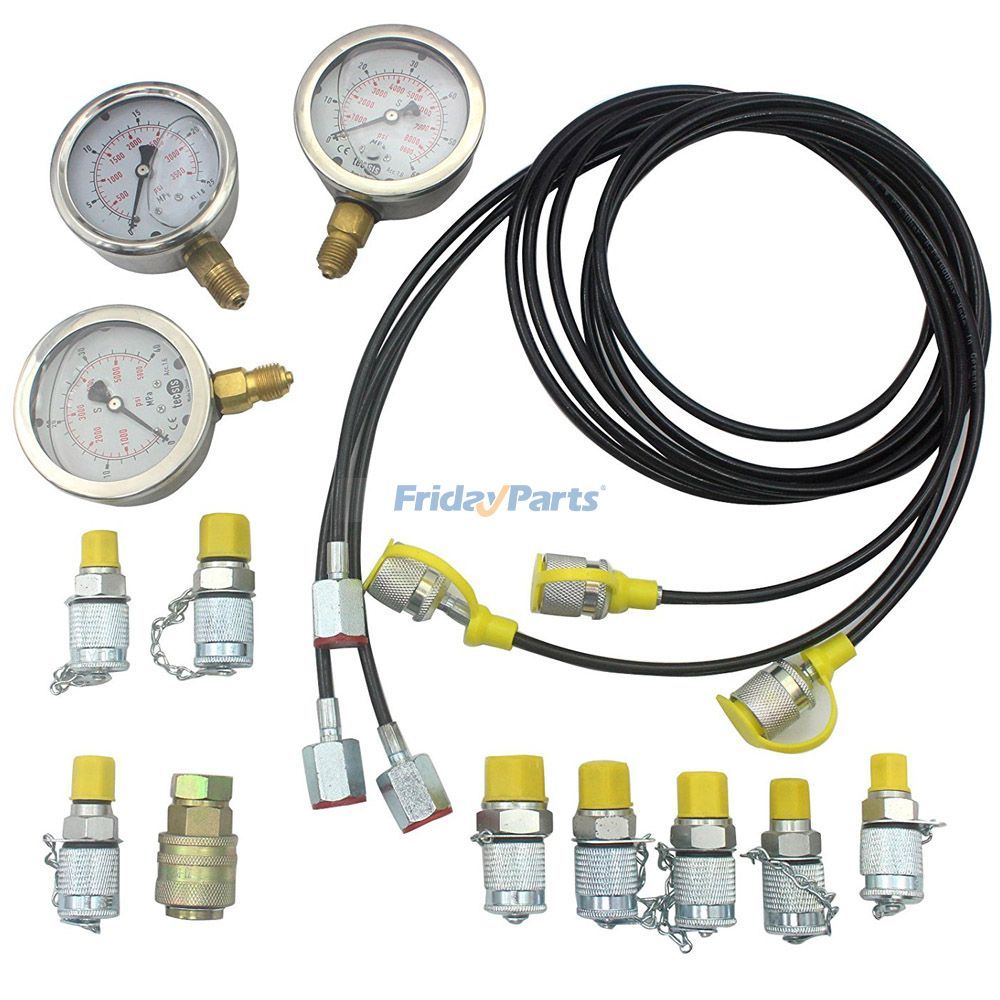 Common Hydraulic Pressure Testing Kit Excavator Hydraulic Gauge Kit